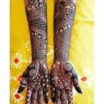 front hand bridal mehndi design