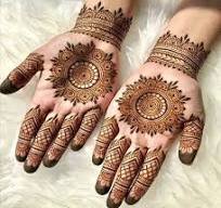 front hand arabic design